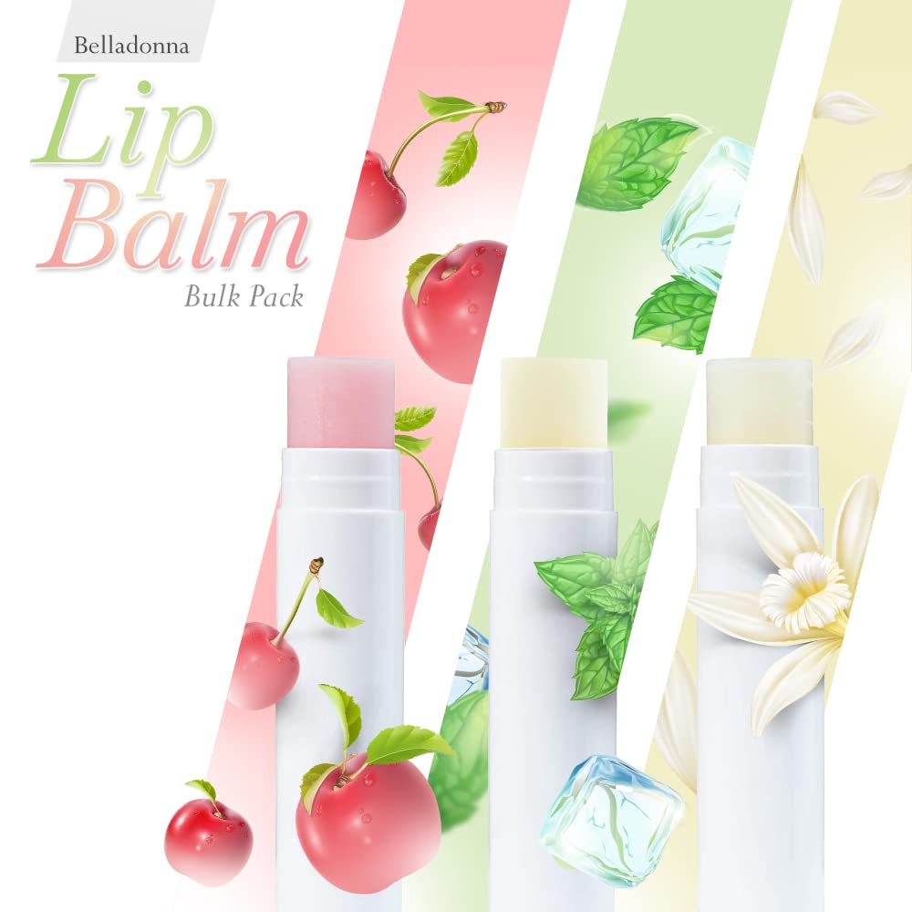 Lip Balm Bulk Unlabeled - Made in USA Bulk- Natural Ingredients Vitamin E Shea Butter - Custom Bulk For Party & Wedding Favors (50 Count, Vanilla)