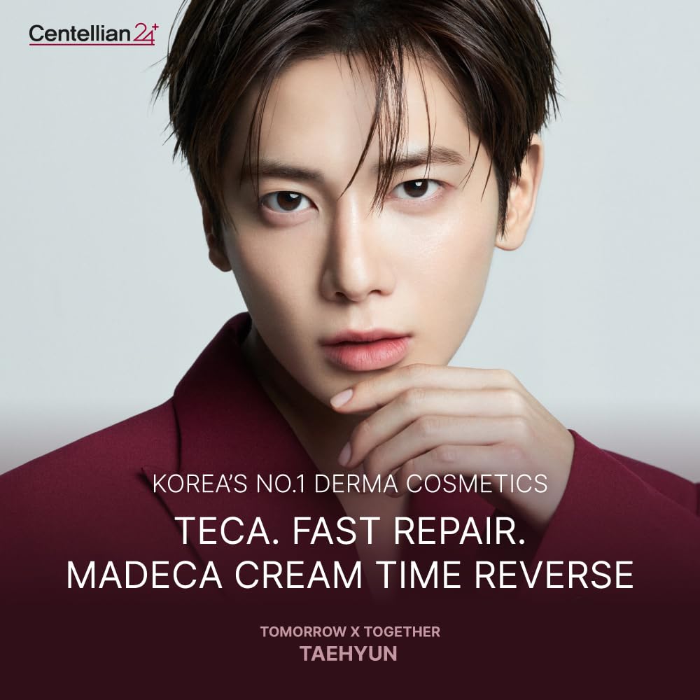 CENTELLIAN 24 Madeca Cream Time Reverse - Firming Face Moisturizer with Centella Asiatica, Improve Skin Elasticity, Deep Hydration,Skin Barrier Support, Korean Skincare for All Skin Types (1.69 fl oz)
