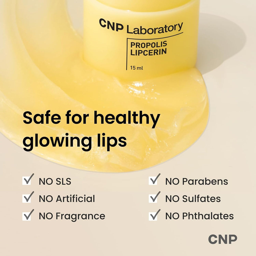 CNP Propolis Lipcerin™ - 01 Original, 0.5 fl.oz. | Hydrating Lip Balm, Overnight Lip Mask, Korean Lip Blam, Manuka Honey Lip Balm, 12hr Hydration,Gifts for Women