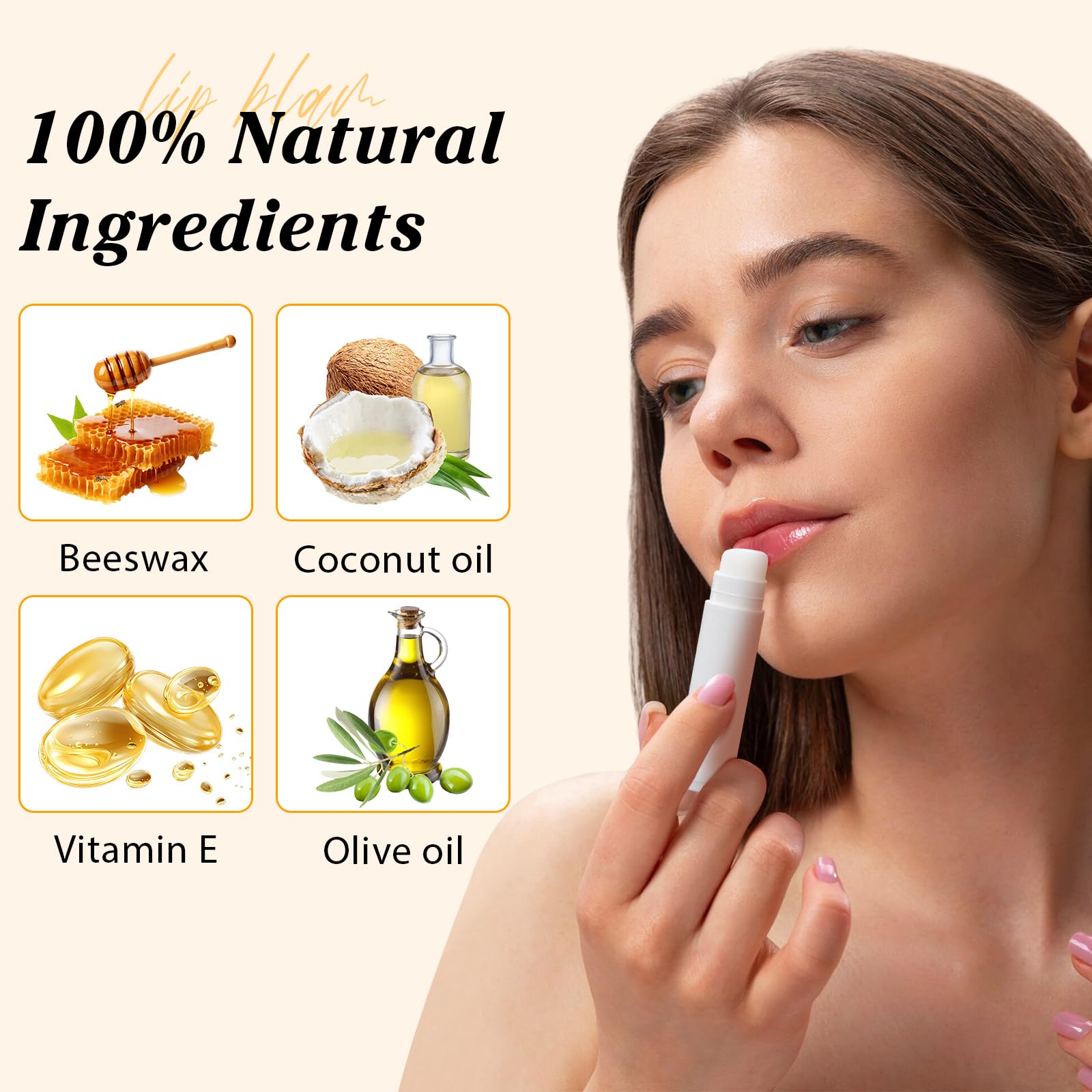 130 Pack Natural Lip Balm Bulk Unlabeled, Mini Diy Blank Lips balm, Personalized Small Gifts Party Favors, Wedding or Baby Shower for Girls Adults