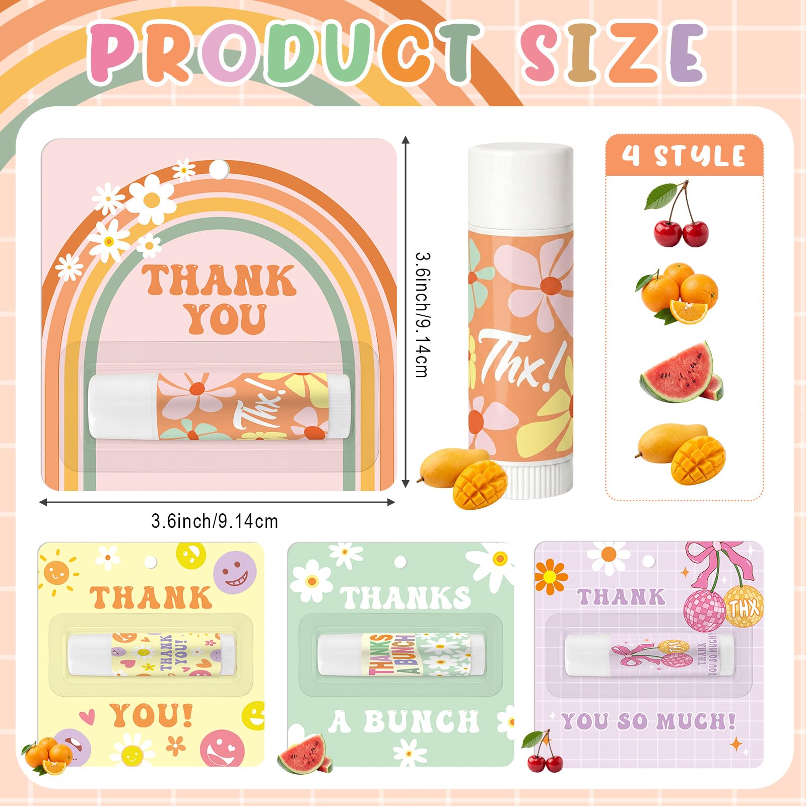 Capoda 40 Pcs Employee Appreciation Gifts Bulk Lip Balms Thank You Appreciation Gifts for Adult Women Men Coworker Team Staff Teachers Nurse Volunteer Party Favors