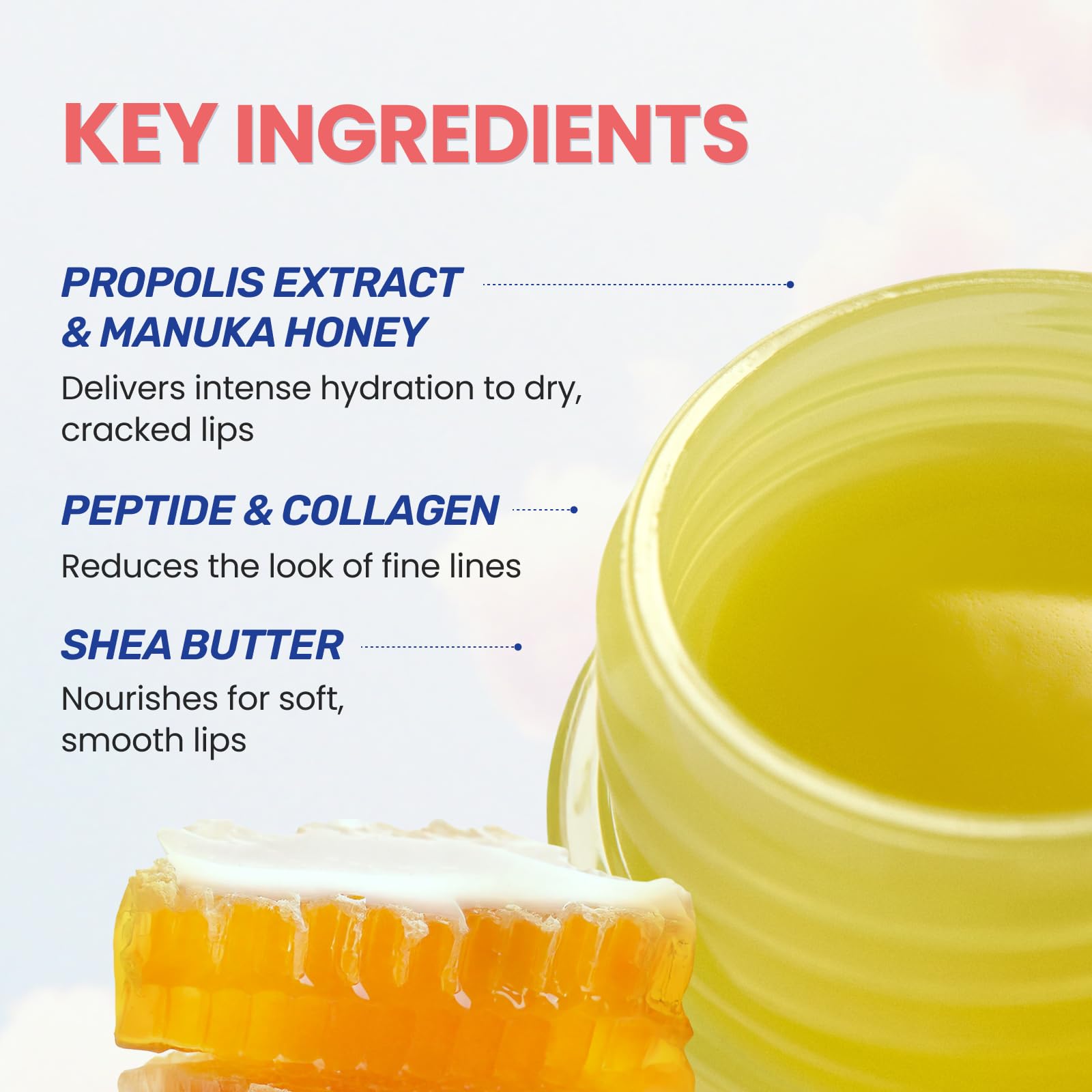 CNP Propolis Lipcerin™ - 01 Original, 0.5 fl.oz. | Hydrating Lip Balm, Overnight Lip Mask, Korean Lip Blam, Manuka Honey Lip Balm, 12hr Hydration,Gifts for Women