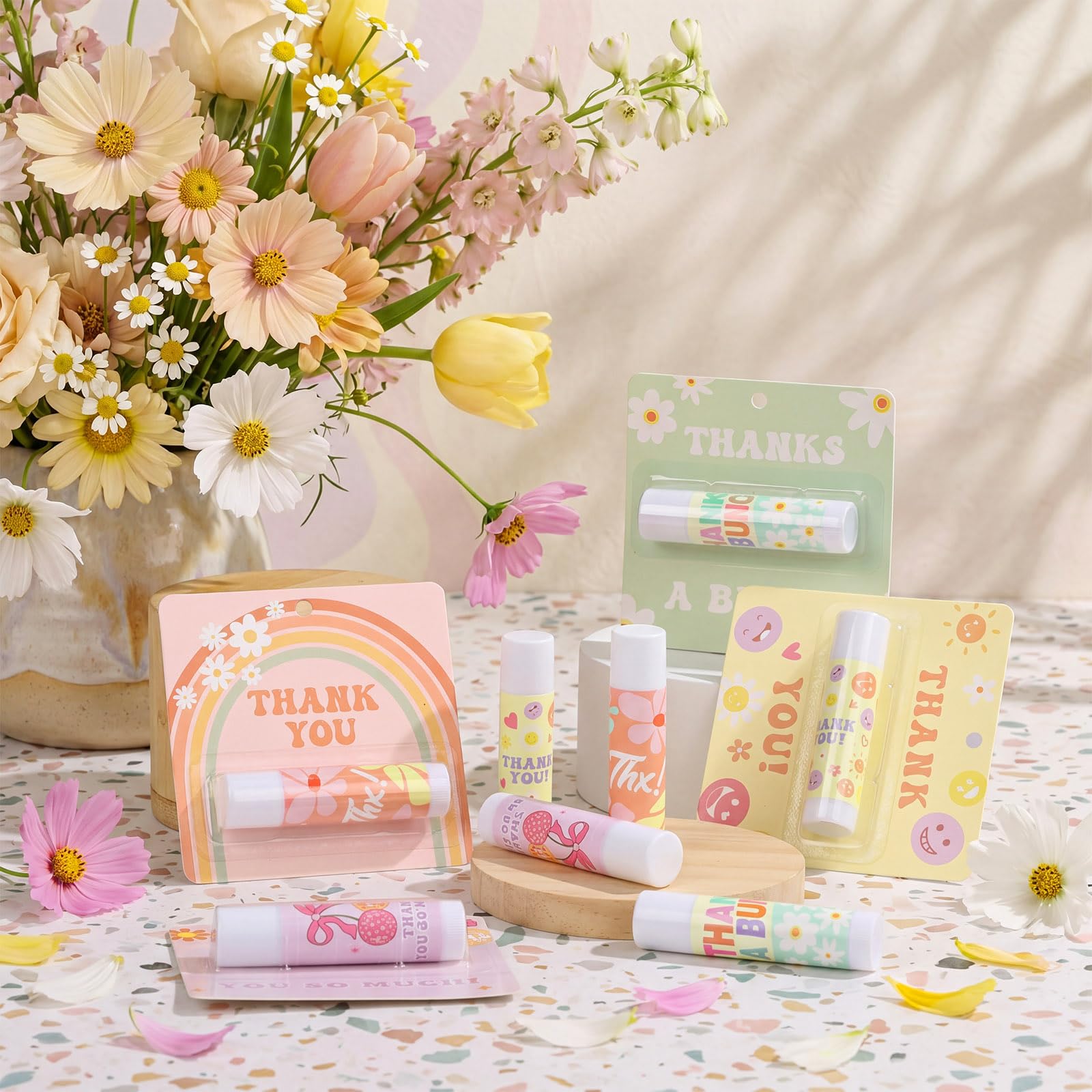 Capoda 40 Pcs Employee Appreciation Gifts Bulk Lip Balms Thank You Appreciation Gifts for Adult Women Men Coworker Team Staff Teachers Nurse Volunteer Party Favors