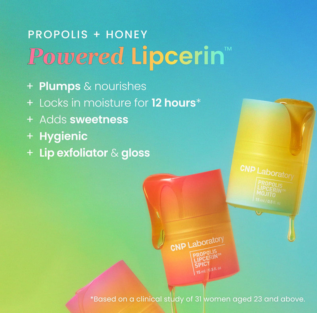 CNP Propolis Lipcerin™ - 01 Original, 0.5 fl.oz. | Hydrating Lip Balm, Overnight Lip Mask, Korean Lip Blam, Manuka Honey Lip Balm, 12hr Hydration,Gifts for Women