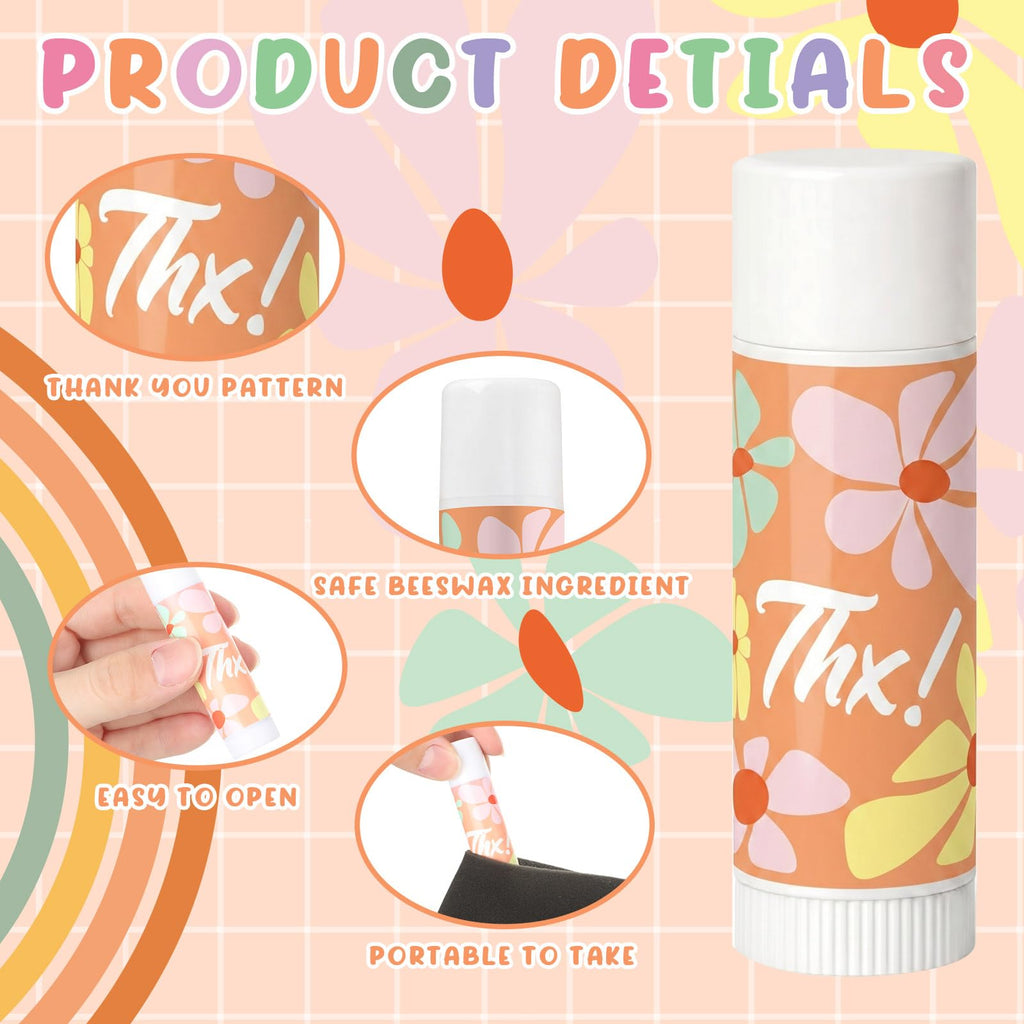 Capoda 40 Pcs Employee Appreciation Gifts Bulk Lip Balms Thank You Appreciation Gifts for Adult Women Men Coworker Team Staff Teachers Nurse Volunteer Party Favors