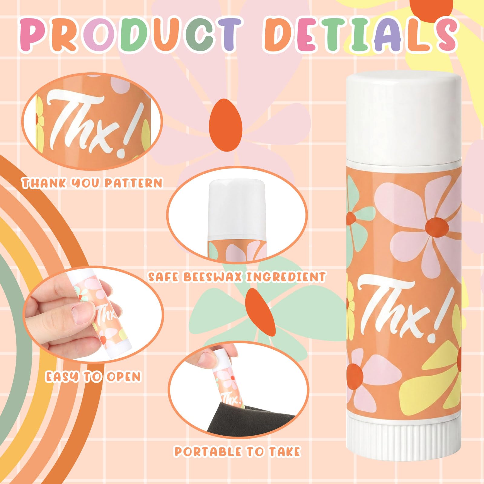 Capoda 40 Pcs Employee Appreciation Gifts Bulk Lip Balms Thank You Appreciation Gifts for Adult Women Men Coworker Team Staff Teachers Nurse Volunteer Party Favors