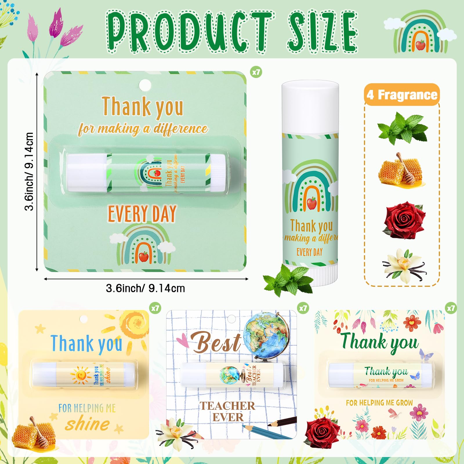 Capoda 40 Pcs Employee Appreciation Gifts Bulk Lip Balms Thank You Appreciation Gifts for Adult Women Men Coworker Team Staff Teachers Nurse Volunteer Party Favors